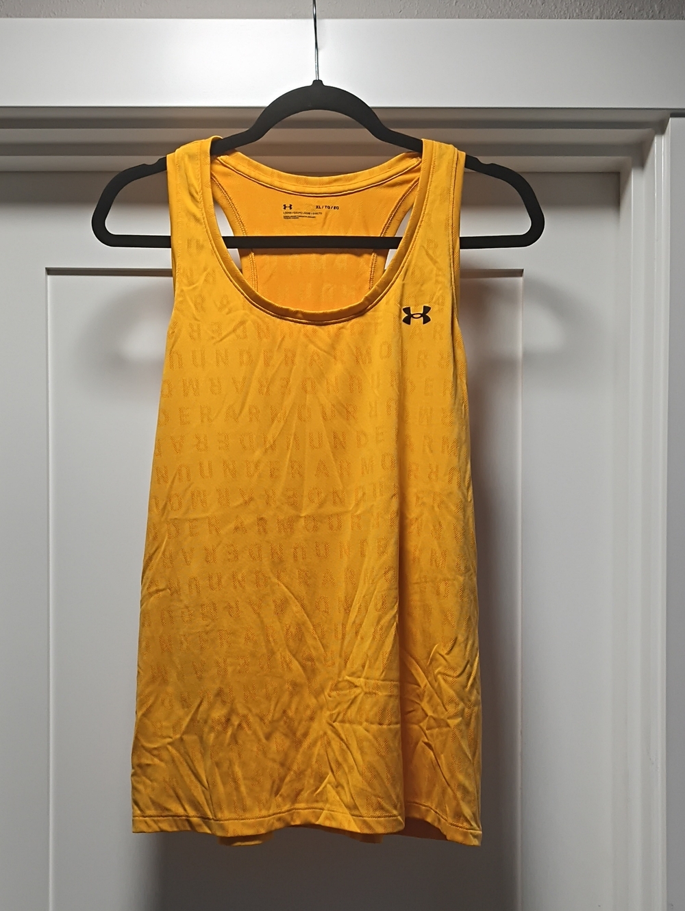 Under Armour Yellow Racerback Performance Tank